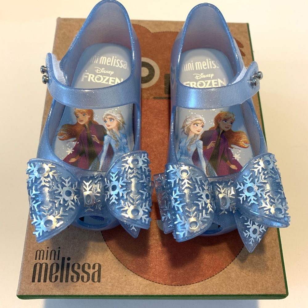 ❄️New Disney Frozen Mini Melissa Toddler Shoes Size 5